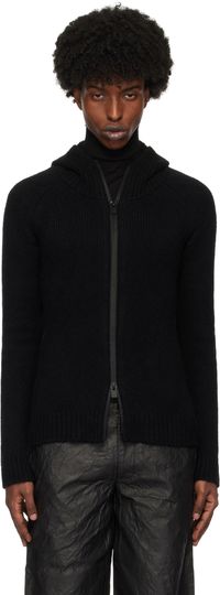 HELIOT EMIL Black Inviola Cashmere Hoodie