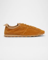 Les Tennis Embossed Suede Sneakers