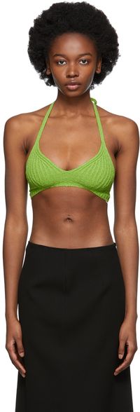 GAUCHERE Green Knit Tank Top