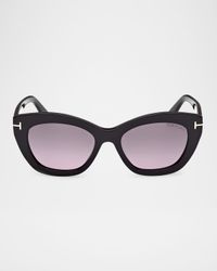 Linda-02 Polarized Acetate Cat-Eye Sunglasses
