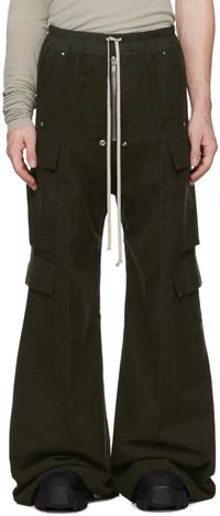 Rick Owens Green Porterville Cargobelas Cargo Pants