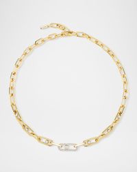 MOVE LINK 18K YELLOW GOLD DIAMOND NECKLACE