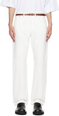 Dries Van Noten Off-White Five-Pocket Jeans