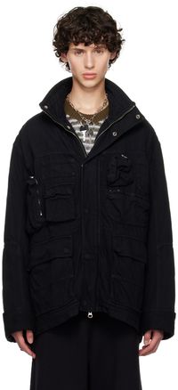 MM6 Maison Margiela Black Pocket Jacket