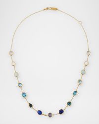 Rock Candy Mare 15-Stone Station Chain Necklace in 18K Gold