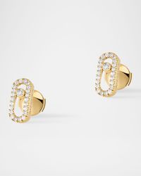 Move Uno 18K Yellow Gold Diamond Stud Earrings