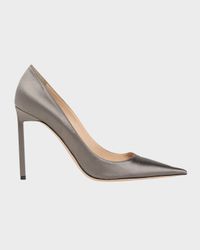 85mm Betty Satin Pointed-Toe Pumps