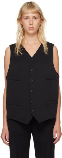 MM6 Maison Margiela Black Tailoring Vest
