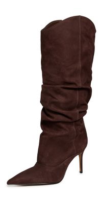 Schutz Maryana Up Slouch Boots Root Brown 8