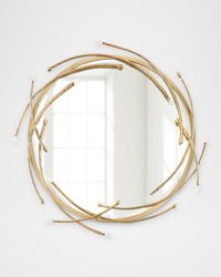 Entrata Quartz Spiral 37" Wall Mirror