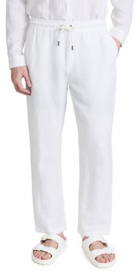 Onia Air Linen Pull-On Pants Deep Navy M