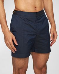 Men's Bulldog Seersucker Swim Shorts