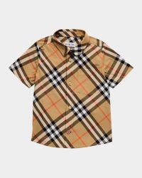 Boy's Owen Short-Sleeve Shirt, Size 6M-2T