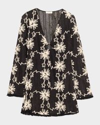 Cassie Floral Mini Dress Coverup