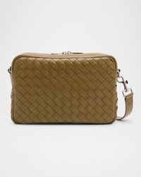 Men's Intrecciato Medium Crossbody Bag