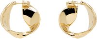 Ferragamo Gold Draped Earrings