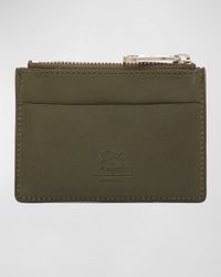 Men's Cestello Leather Zip Card Case