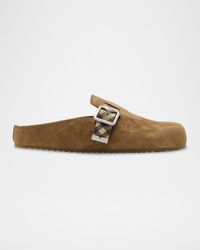 Urchin Calf Suede Slide Clogs
