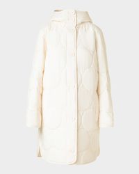Signature Dot Quilted Oversized Coat