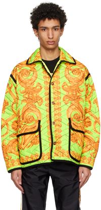 Versace Green Barocco 660 Jacket