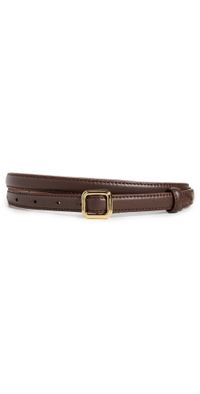 LIÉ STUDIO The Georgia Slim Belt Solid Black/Gold 85