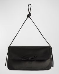 Leopolda Distressed Satin Pochette Shoulder Bag