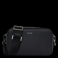 Calvin Klein - Sac bandoulière effet cuir - Taille Unique - Noir