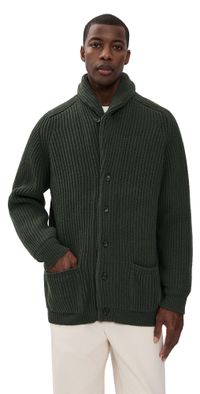 Filson Bristol Cardigan Sweater Forest Green Heather M