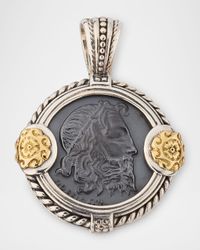 Men's Hydra Hematite Coin Pendant