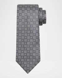 Men's Geometric Silk Tie
