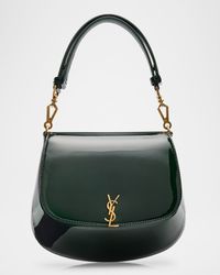 YSL Flap Top-Handle Bag in Patent Leather