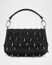 La Prima Small Beaded Top-Handle Bag