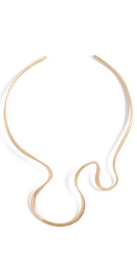 Cult Gaia Suni Choker Brushed Brass One Size