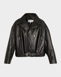Short Nappa Lambskin Biker Jacket