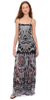 Ulla Johnson Marisol Drop Waist Gown Moonstone 12