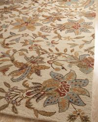 Ivory Jacobean Rug, 8' x 10"
