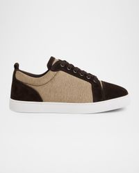 Men's Louis Junior Textile and Suede Low-Top Sneakers
