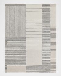 Castine Hand-Tufted Silver Rug, 9' x 12'