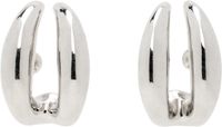 Panconesi Silver Double Moon Earrings