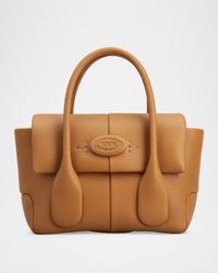 Mini Flap Leather Top-Handle Bag