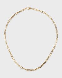 14k Small Link La Seta Necklace, 16"L