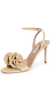 Aquazzura Noches Tropicales Sandals Natural 37