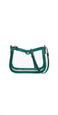 Stoney Clover Lane Curved East/West Crossbody Clear/Green One Size