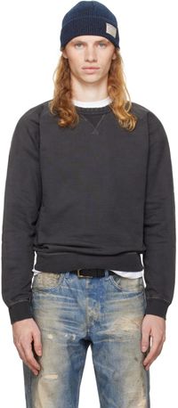 RRL Gray French Terry Sweatshirt
