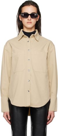 ANINE BING Chemise Dante beige