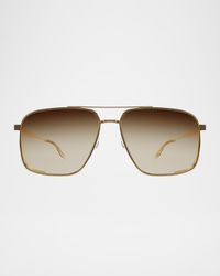 x 007 Men's Scaramanga Titanium Aviator Sunglasses