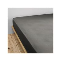 L'effet Papillon - Drap housse gaïa toutes dimensions gaze de coton - Taille 200x200 cm - Gris