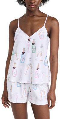 BedHead PJs Boxer Tank Pajama Set Champagne Wedding S