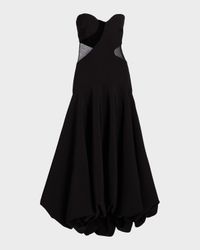 Daniella Strapless High-Low Bubble Gown