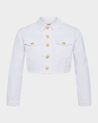 Genevie Cropped Denim Jacket